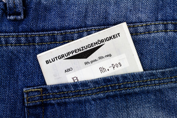Blutgruppenzugehörigkeit