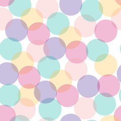 Seamless pattern with low opacity circles. Vector illustration.