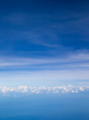 Obraz premium Clouds, a view from airplane window
