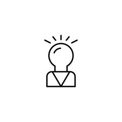 idea icon vector illustration