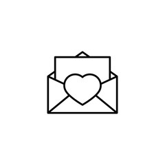 love letter icon vector illustration