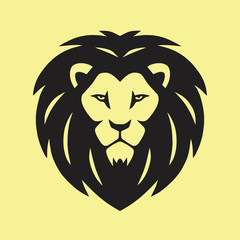 Wild Lion Vector Icon Logo