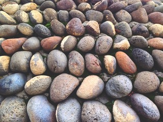 scenery from the stones of the sea and rivers