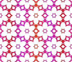 Red vector layout with floral seamless pattern. Pattern for wrapping gifts.