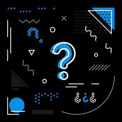 Modern background with Question Mark icons