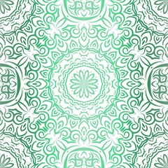 Floral Pattern, Green color Design. For Design background, paper, fashion print. Vector Illustration