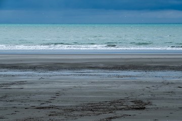moody skies over the coast