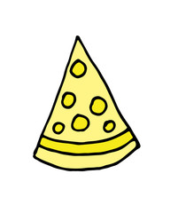 Vector Doodle hand drawn party hat celebration object decoration.