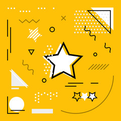 Modern background with Star icons