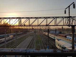 Naklejka premium Railway