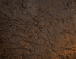 Kratzspuren auf Metalloberfläche