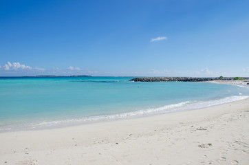  landscape the Maldives the Indian Ocean with turquoise water