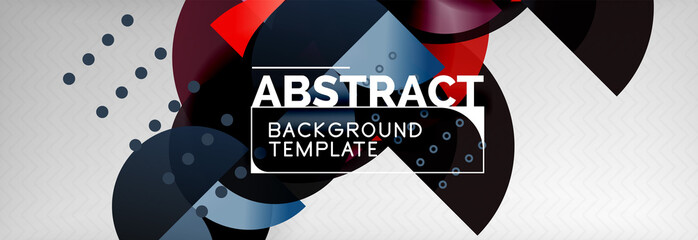 Abstract background, geometric circle composition
