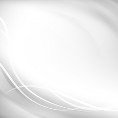 Abstract shining gray flow on light background. Vector illustration, contains transparencies, gradients and effects.