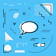 Modern background with Speech Bubble icons