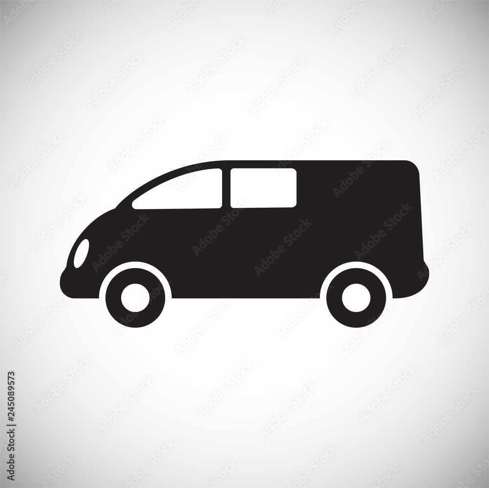 Poster automobile icon on white background for graphic and web design, modern simple vector sign. internet 