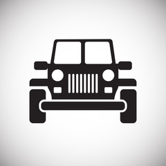 Automobile icon on white background for graphic and web design, Modern simple vector sign. Internet concept. Trendy symbol for website design web button or mobile app © Andre