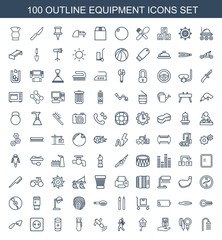 100 equipment icons