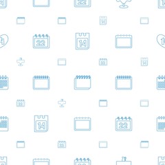 date icons pattern seamless white background