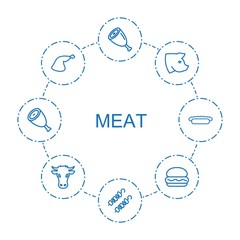 8 meat icons