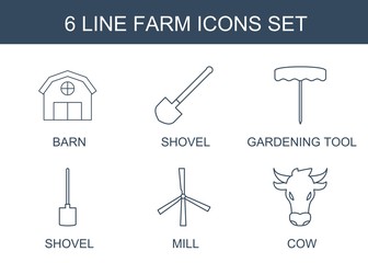 Obraz premium farm icons