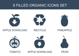 6 organic icons