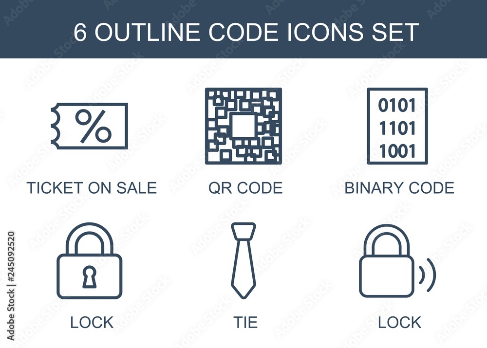 Poster code icons