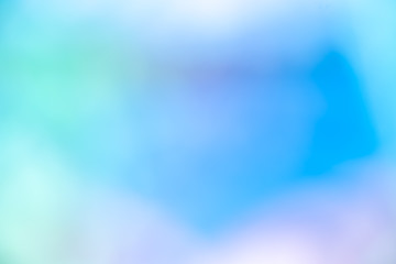 Abstract blur light gradient blue pastel color wallpaper background.