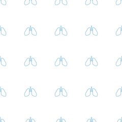 lungs icon pattern seamless white background