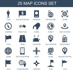 25 map icons