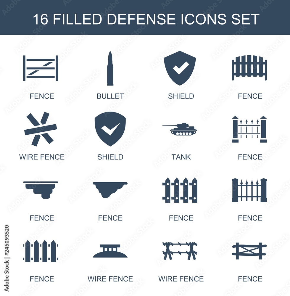 Canvas Prints 16 defense icons