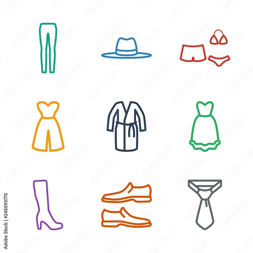 Sticker dress icons