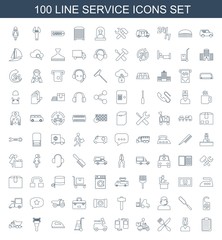 100 service icons