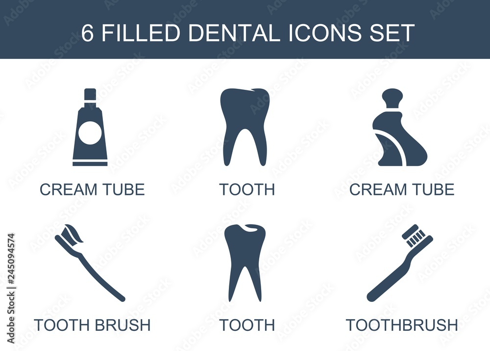 Canvas Prints 6 dental icons