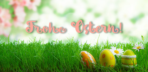 Frohe Ostern Karte 