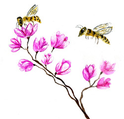 Cute bee art