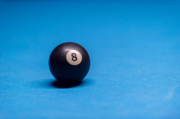 the last ball on the billiards table