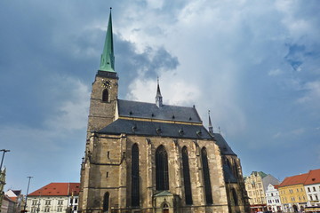 Fototapeta na wymiar Cathedral of Saint Bartholomew, Pilsen, Czech Republic