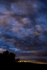 Fototapeta na wymiar Cloudy sky at sunset 