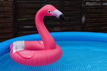 Schwimmtier Flamingo Gartenpool