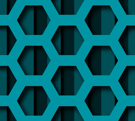 Seamless 3d abstract background with geometric objects and soft shadows.