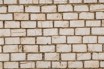 stone wall brick texture background beige surface facade