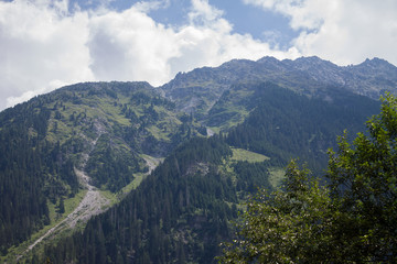 Fototapeta na wymiar Beautiful nature of Austria mountains, waterfalls, rivers and forests