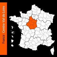 Les régions de France / Région Centre-Val de Loire