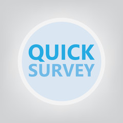 quick survey concept- vector illustration