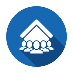 Tenant icon. Social community - Vector web icon. Vector illustration