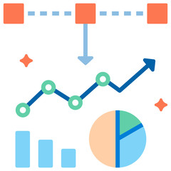 Data visualization flat illustration