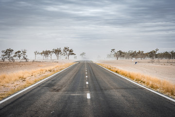 Outback road in New South Wales, Australia