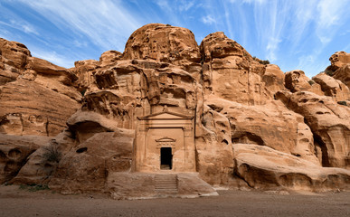Amazing view of the beautiful little Petra site. Petra is a Unesco World heritage site, historical...