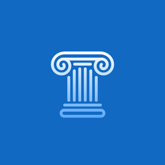 Classical ancient greek column.
